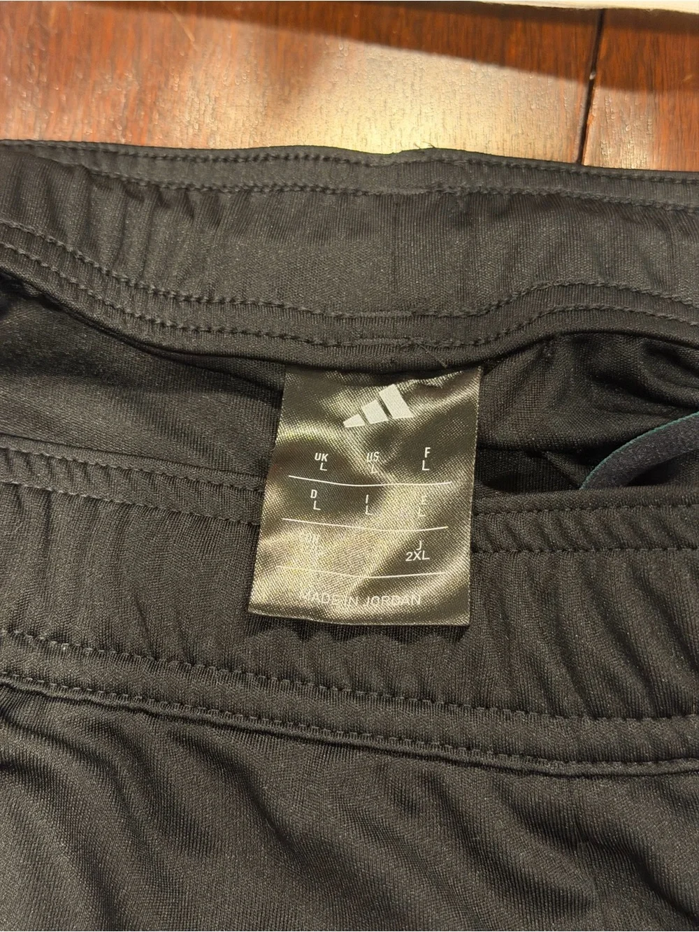 adidas Black Men's Athletic Shorts with Green Side Stripes